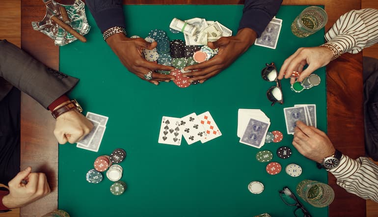 en omgang poker