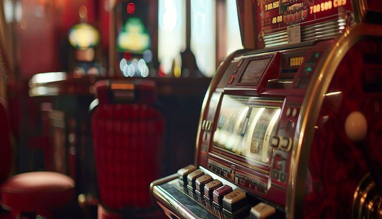 gammeldags spilleautomat