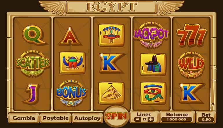 egyptiske spillemaskiner