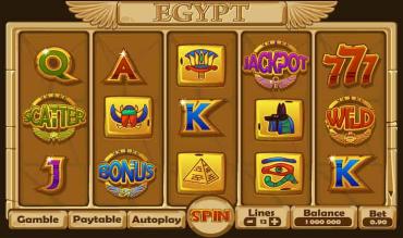 egyptiske spillemaskiner