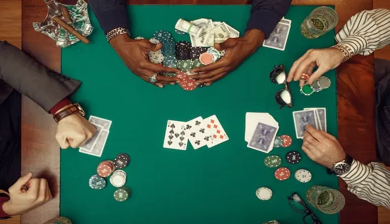 en omgang poker