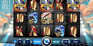 Guns N' Roses Spilleautomat Screenshot